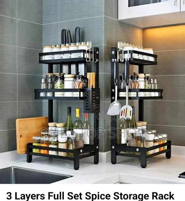 3layer Full Set Spice Storage Rack - main view
