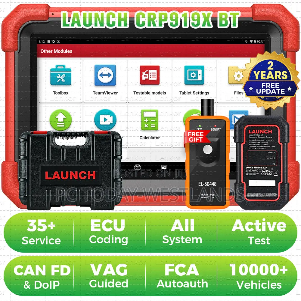 Launch X431 Crp919x Bt Obd2 Scanner Bidirectional Diagnostic