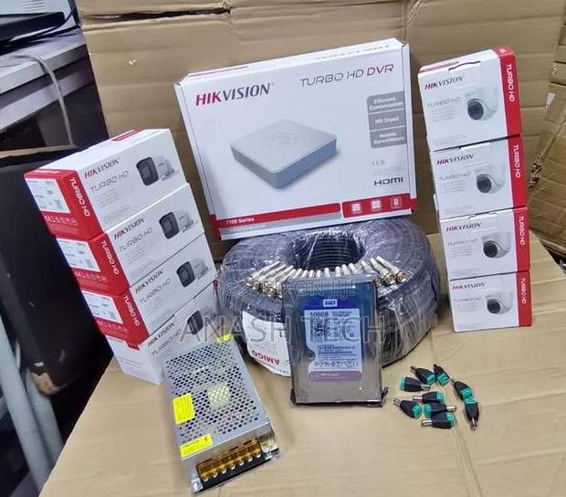 Hikvision 8 CCTV Cameras Complete Pack With 8 Cameras Now in Stock.