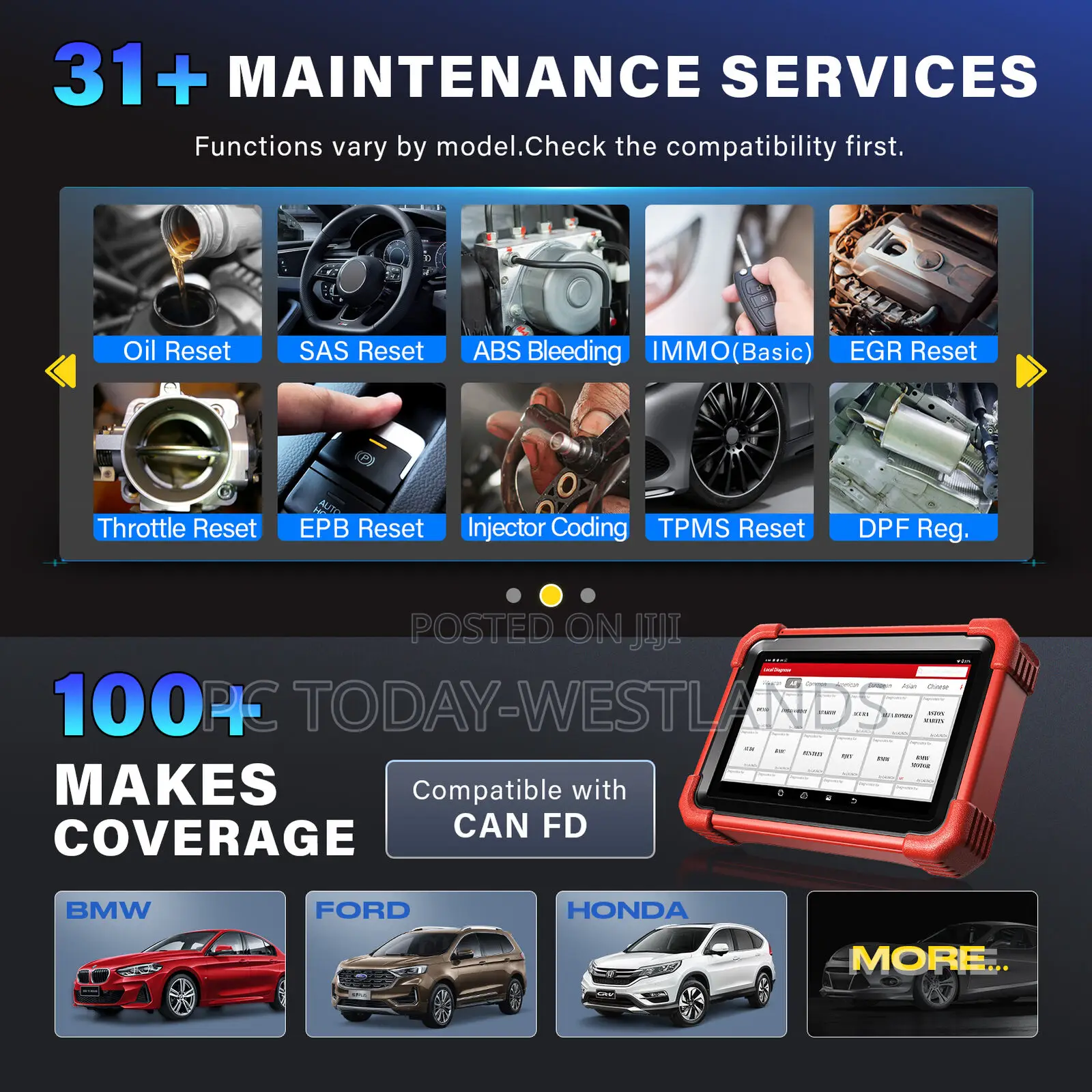 Launch X431 Crp919x Bt Obd2 Scanner Bidirectional Diagnostic