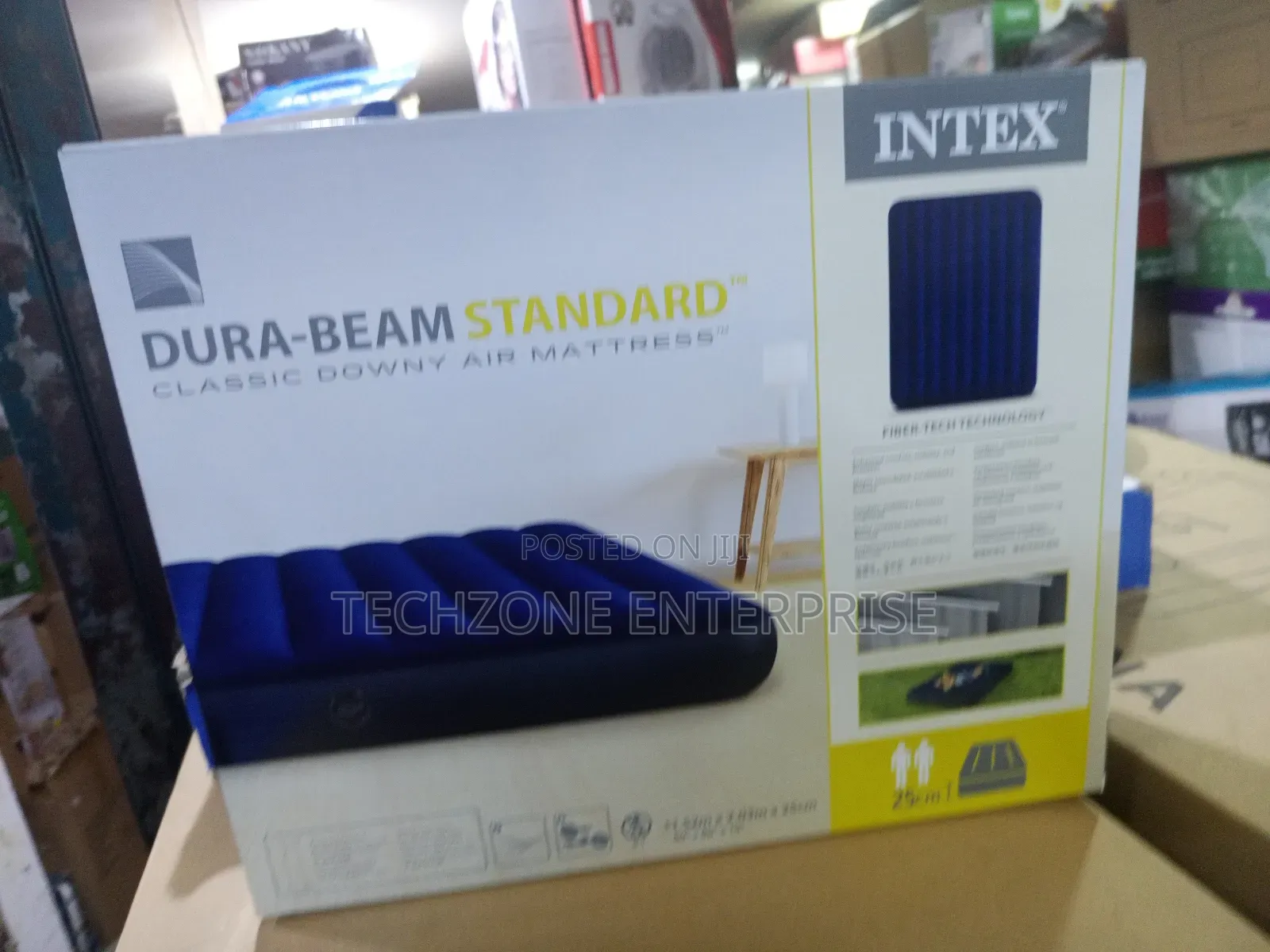 Portable Intex 5*6 Inflatable Mattress With Electric Pump 