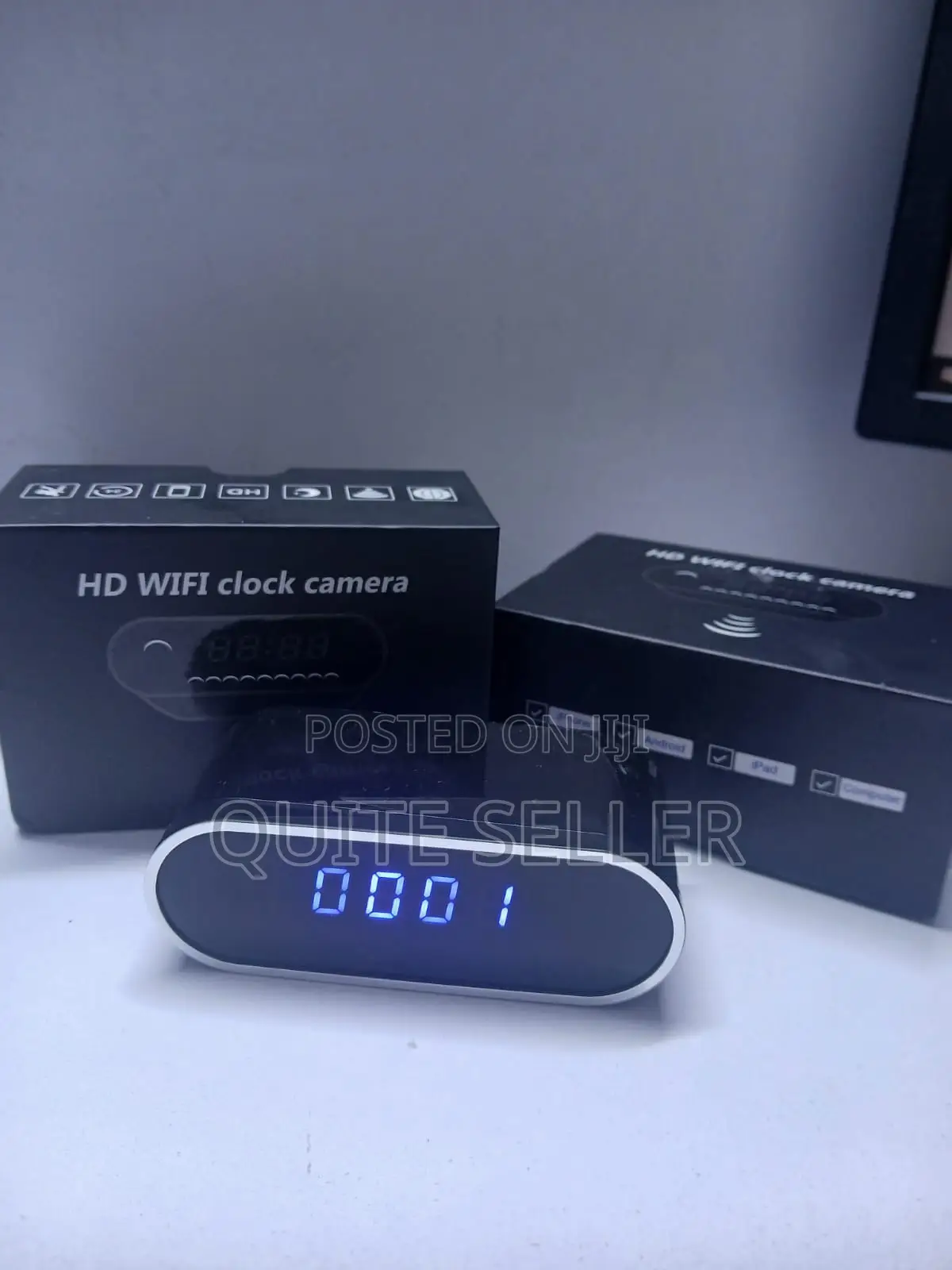 Wireless Wifi Alarm Clock Camera 1080p