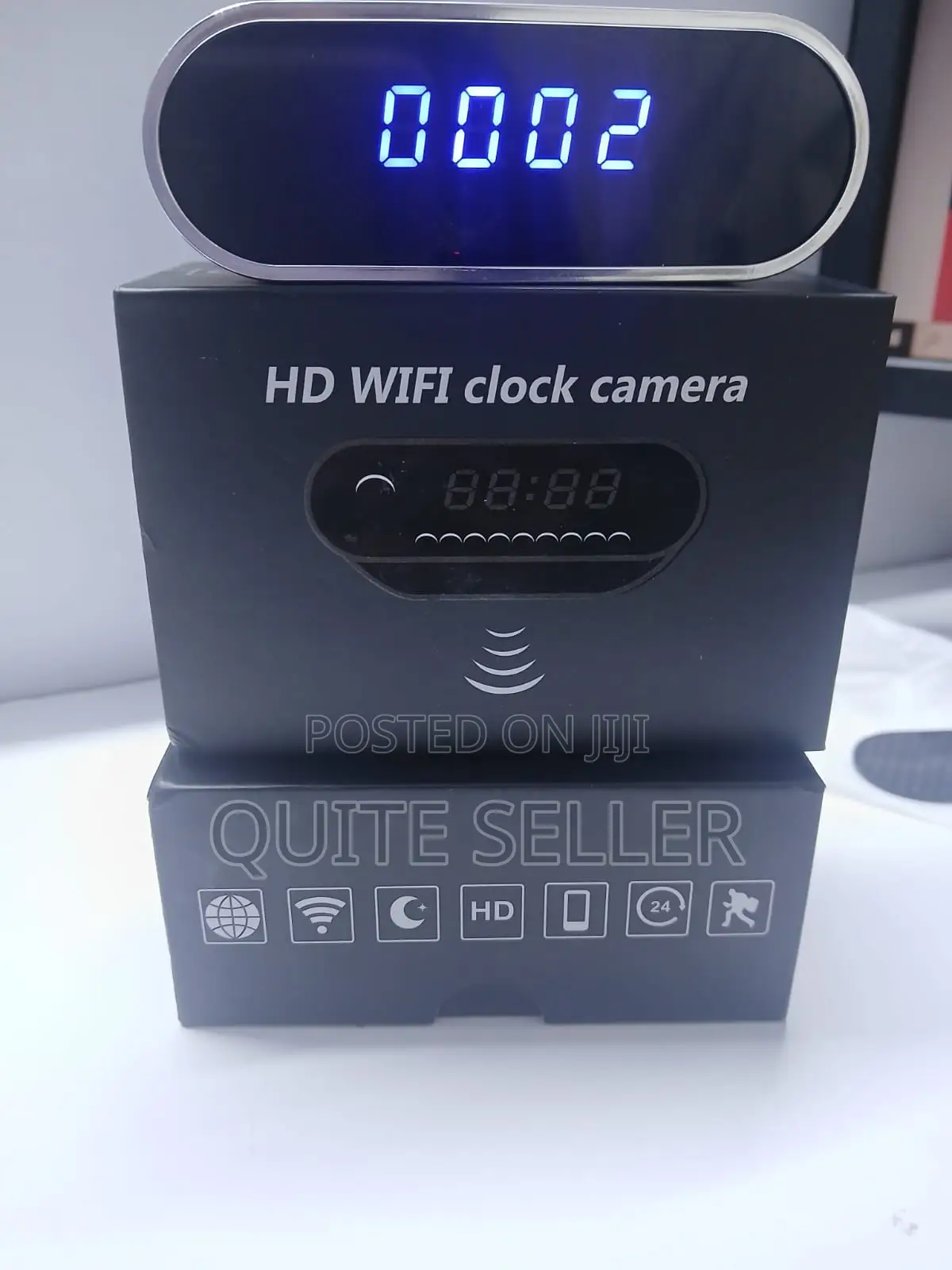 Hidden Spy Camera Table Clock, Hd 1080p Wifi Camera Clock