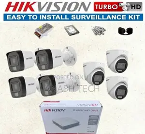 Weatherproof Hikvision 7 1080p 2mp CCTV Cameras Full Package
