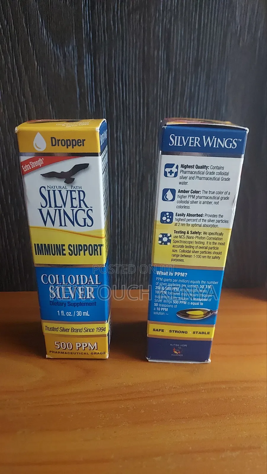 Natural Path Silver Wings Colloidal Silver 500ppm Immune Support