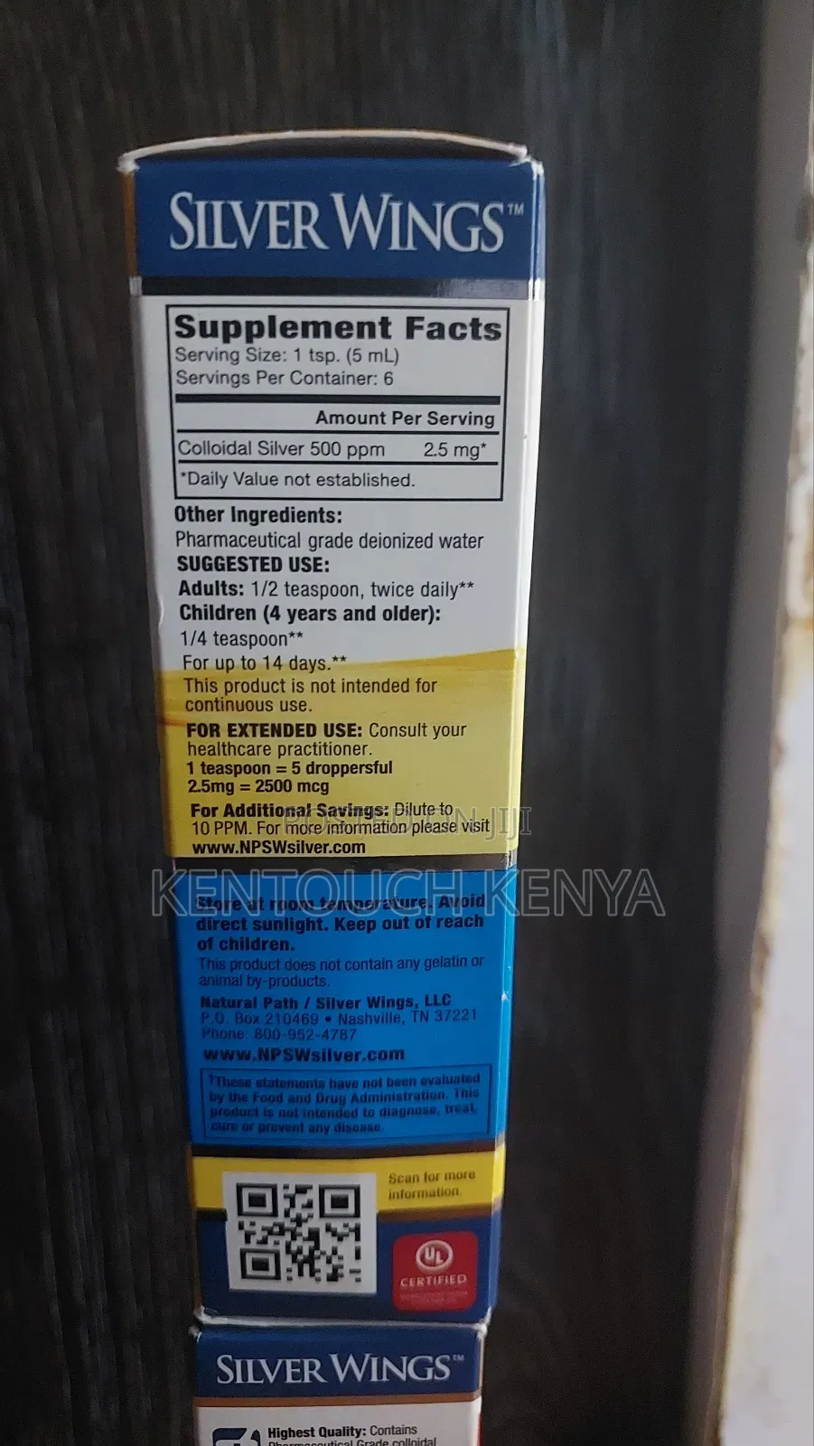 Natural Path Silver Wings Colloidal Silver 500ppm Immune Support