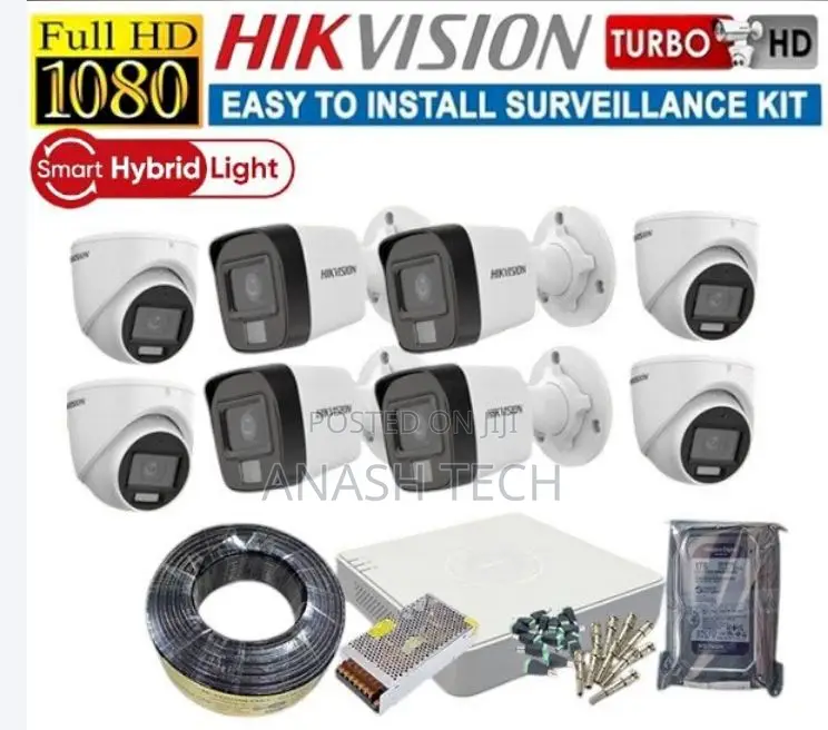 Best Camera 8 Hikvision CCTV Cameras Complete System Setup