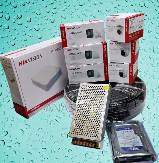 Progressive 6 Hikvision 2mp 1080p CCTV Cameras Full System - main view