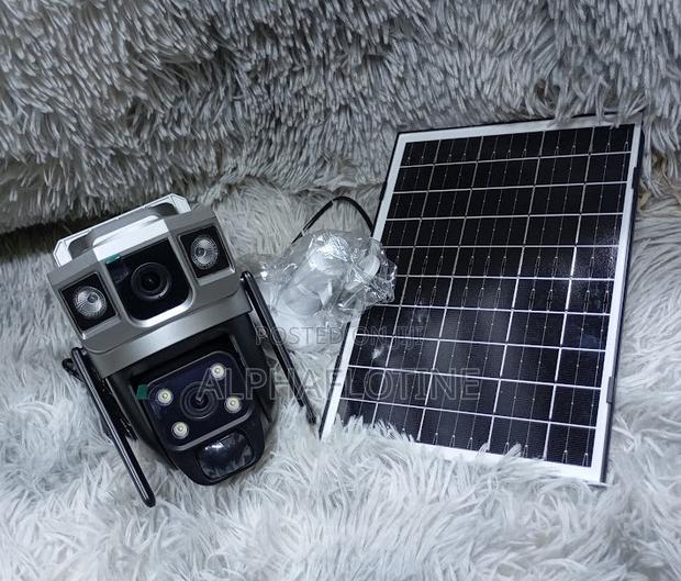 Advanced Dual Lens Solar Camera V380 Enabled