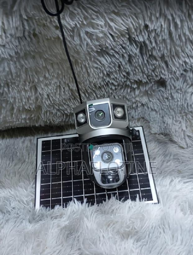 Double Lens V380 Pro App Wifi Solar Powered CCTV Camera for Outdoor