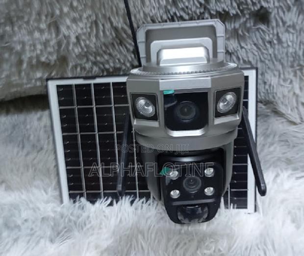 V380 Pro Dual Wifi Solar Camera – 4mp+4mp Ptz, Night Vision - main view