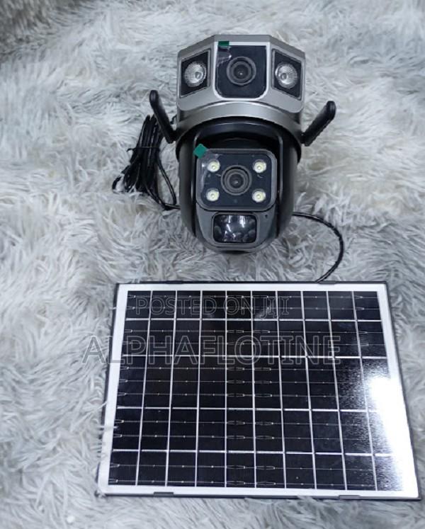 Dual-Lens Camera ,Wide View and Zoom 4g Solar Powered PTZ Camera