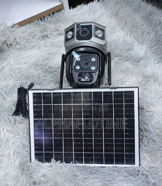 Double Lens V380 Pro Smart Camera 4g Connectivity Solar Powered