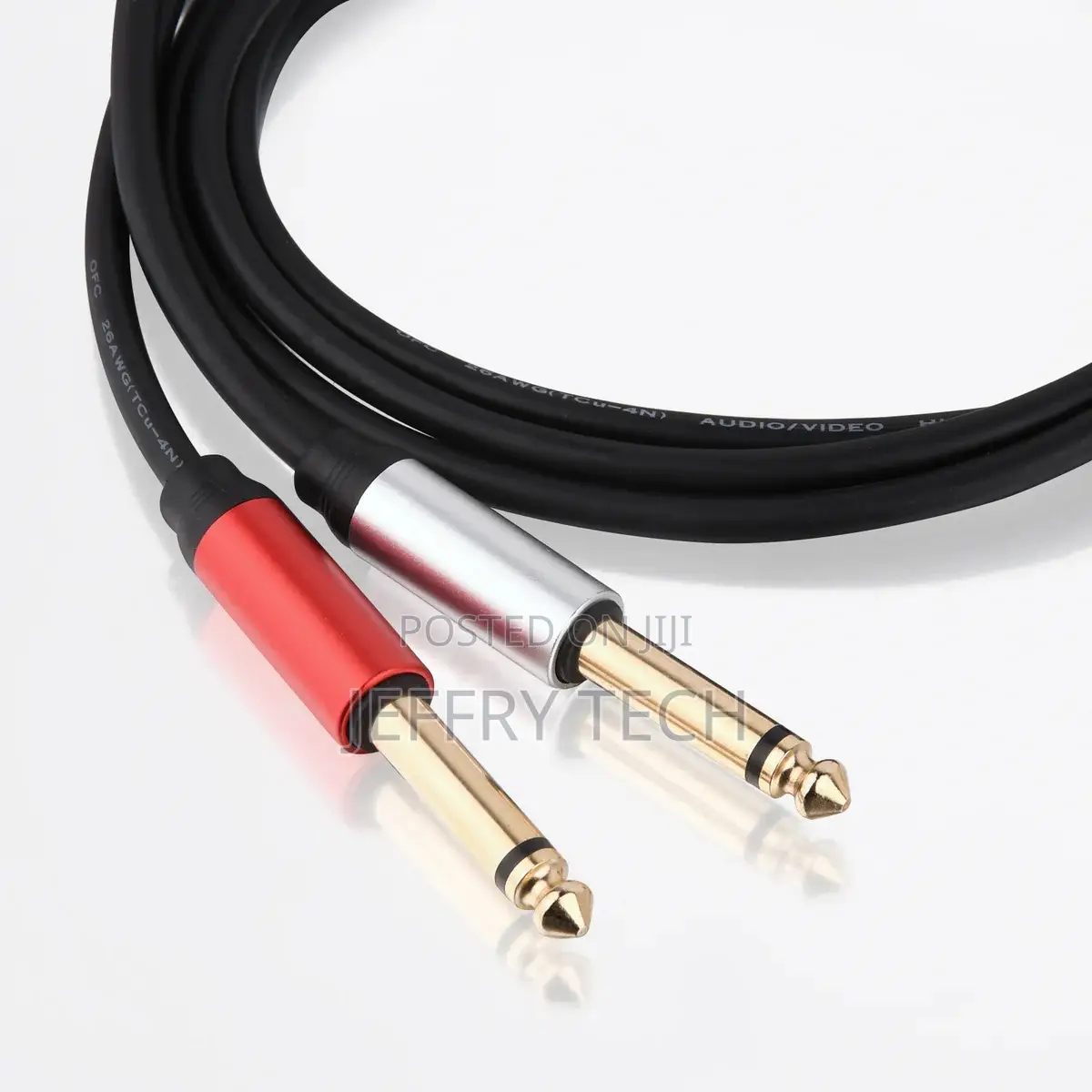 Usb-C to Dual 6.35mm 1/4 Inch Ts Audio Y Splitter Stereo Cable 3m