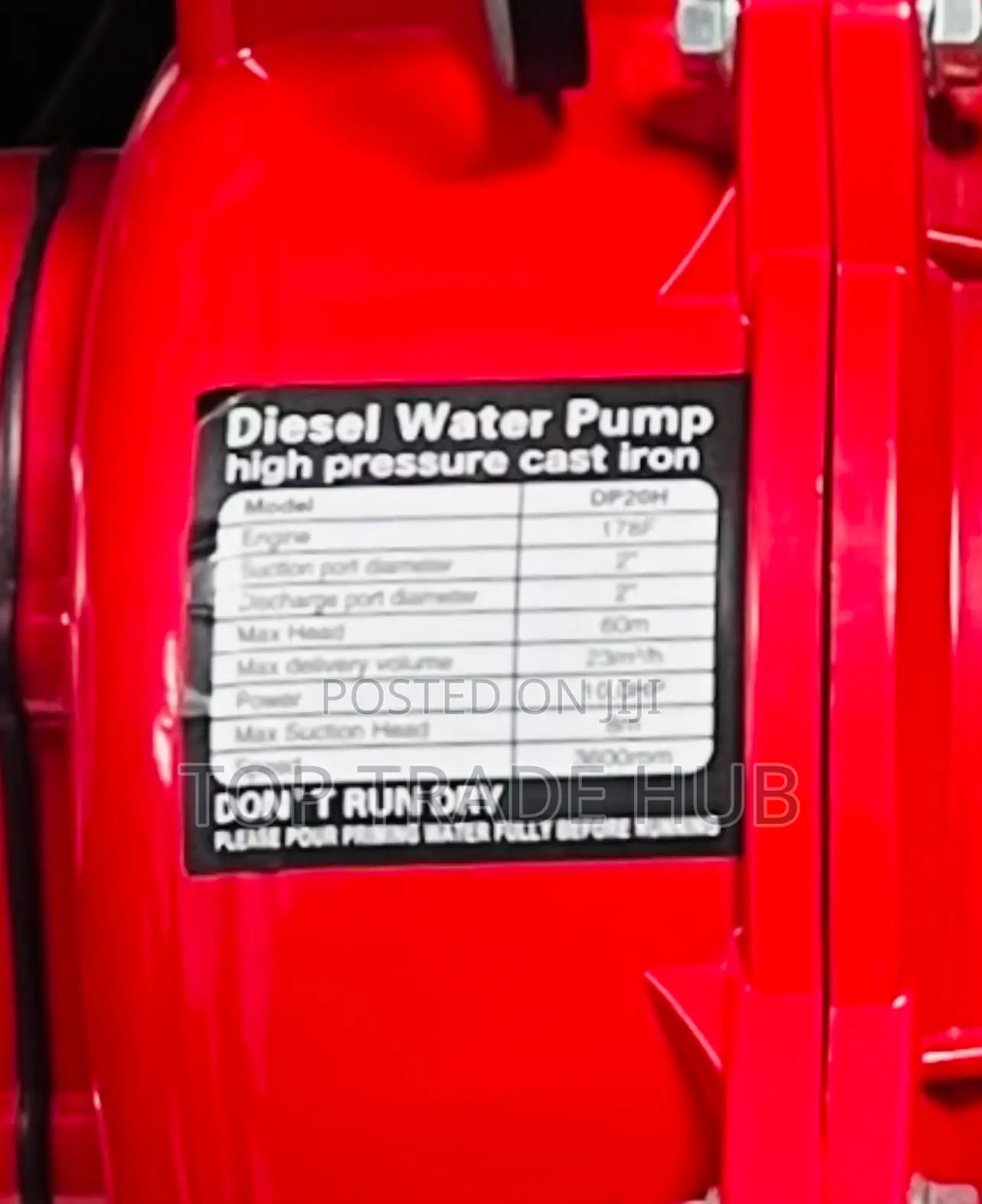 Pulsar Diesel High-pressure Water Pump 10hp 2 Inch 60m Head