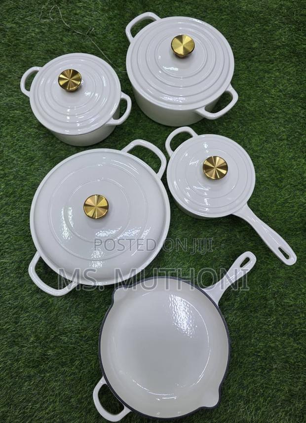 White Heavy , High Quality 9 PCS Cast Iron Set - main view