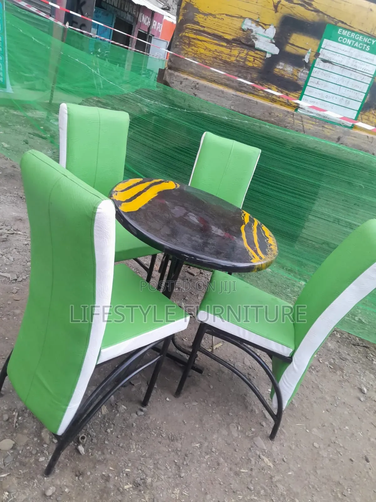 Bar And Restaurant Seats With Table
