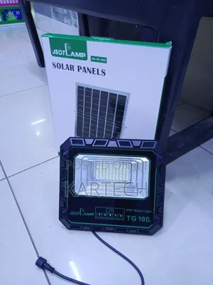 Jsot Tg 100 100w Solar Dusk-to-Dawn Auto on/Off Outdoor Floodlight
