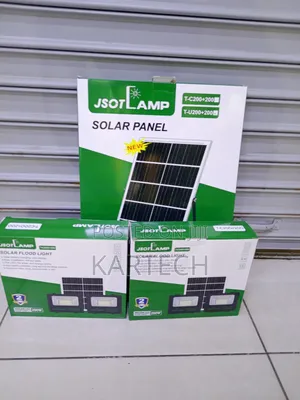 Jsot 200w+200w Solar Floodlight With Dual Led Security Lamps
