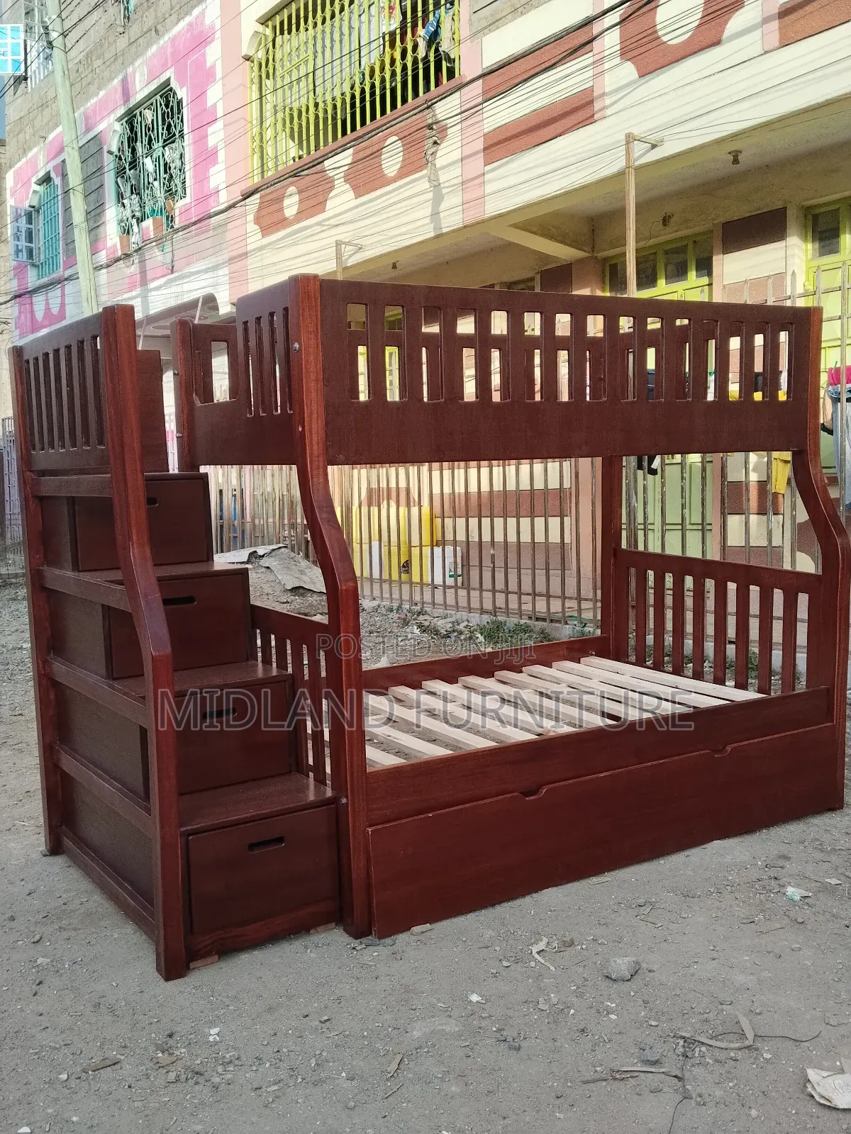 Mahogany Double Decker / Bunk Bed Design