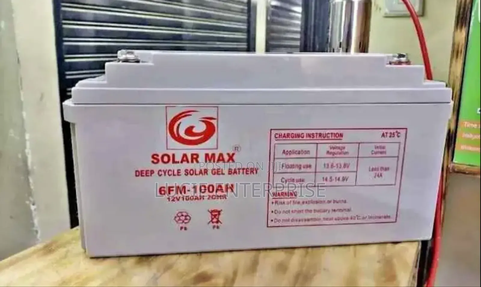 Solar Max Solar Battery 100ah