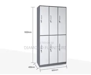 Office Cabinet; Heavy Duty 6 Door Cabinet – Professional Workspace Use