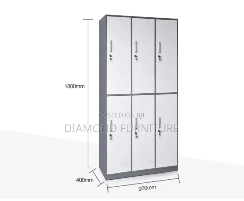 Office Cabinet; Heavy Duty 6 Door Cabinet – Professional Workspace Use