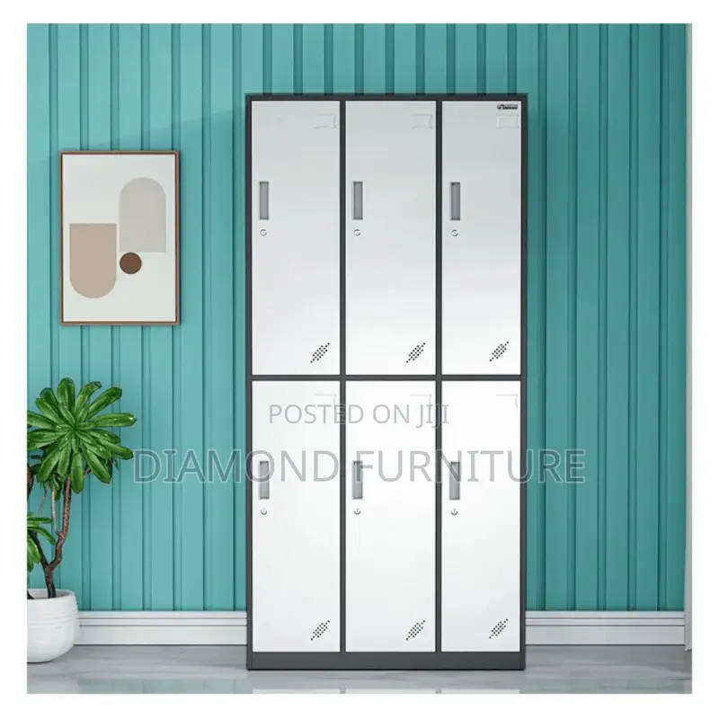 Office Cabinet; Heavy Duty 6 Door Cabinet – Professional Workspace Use