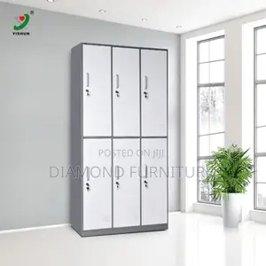Office Cabinet; Heavy Duty 6 Door Cabinet – Professional Workspace Use