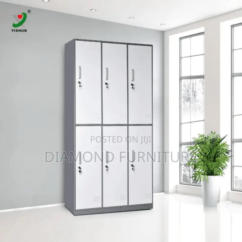 Office Cabinet; Heavy Duty 6 Door Cabinet – Professional Workspace Use