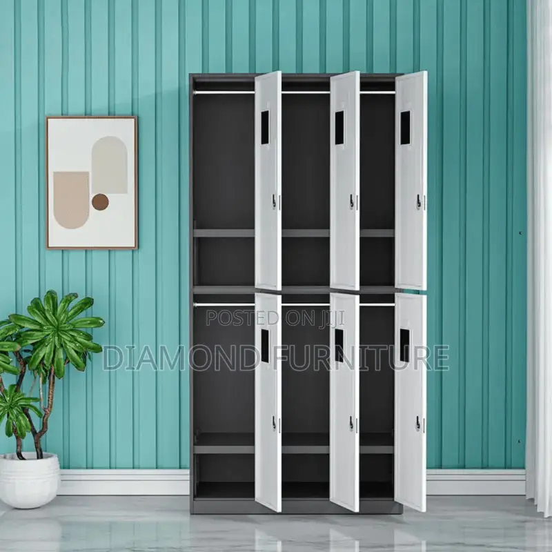 Office Cabinet; Heavy Duty 6 Door Cabinet – Professional Workspace Use