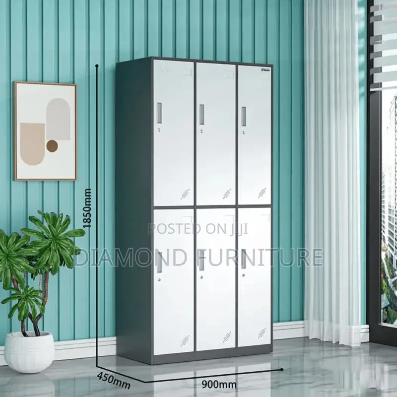 Office Cabinet; Heavy Duty 6 Door Cabinet – Professional Workspace Use