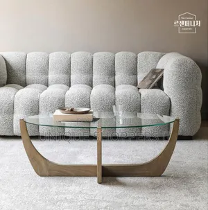 Modern Coffee Table
Wooden Base With Tampered Glass Top