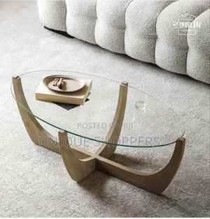 Modern Coffee Table
Wooden Base With Tampered Glass Top