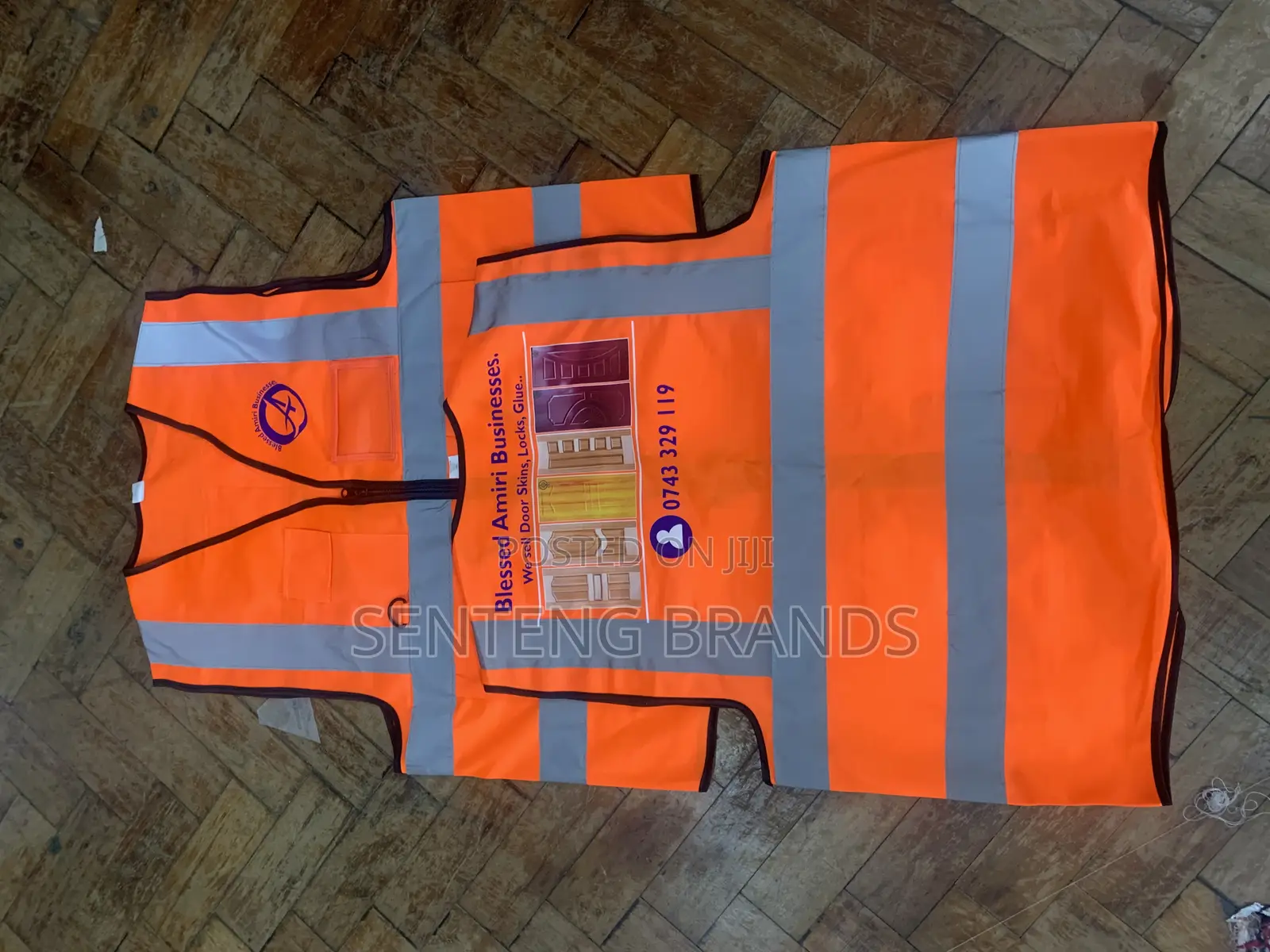 Reflector Vest With Zip And Pocketd