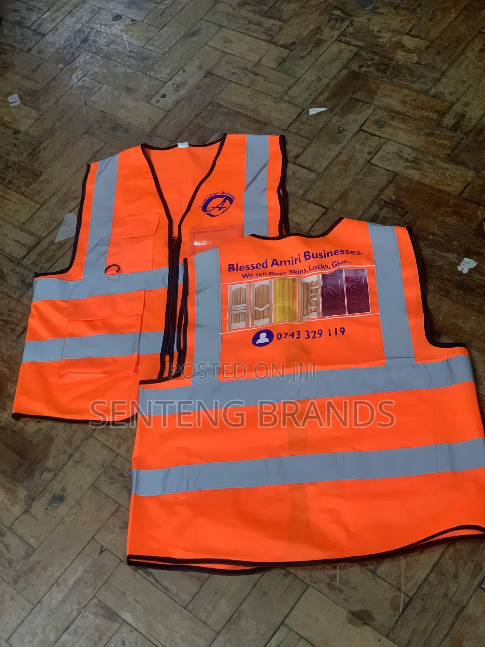 Reflector Vest With Zip And Pocketd