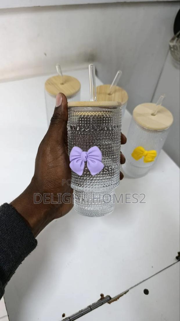 475ml Glass Cups With Lid-Hw