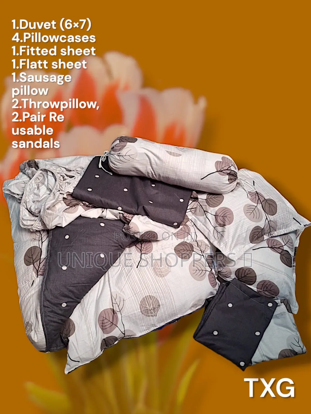 12pc Binded Duvet Set