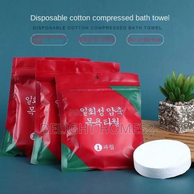 70*140cm Cotton Compressed Bath Towel-Hw - thumbnail 2
