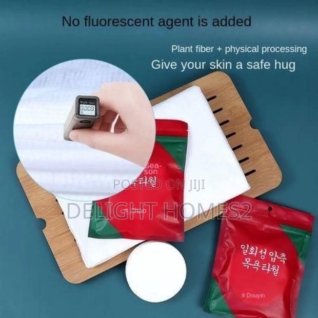 70*140cm Cotton Compressed Bath Towel-Hw - thumbnail 3