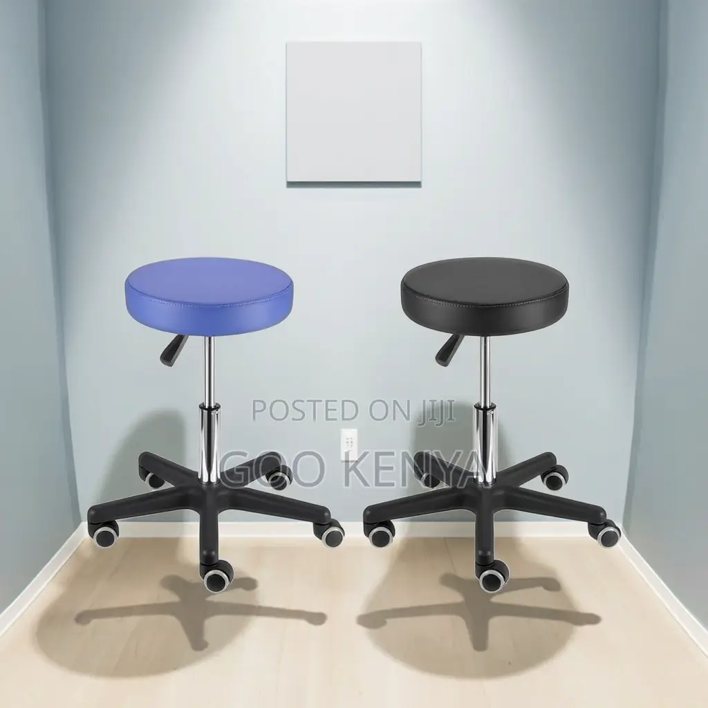 Lab Stool; High-End Ergonomic Leather Lab Stool