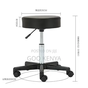 Lab Stool; High-End Ergonomic Leather Lab Stool