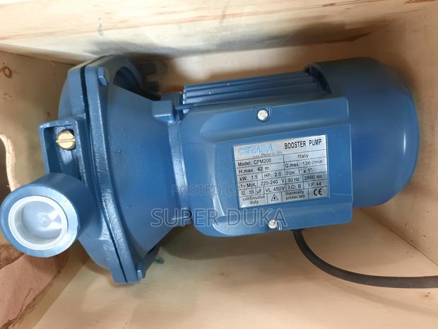 2 Horse Power Italian Cevada Water Pump. 42m Head.Single Phase.1.5kw - main view