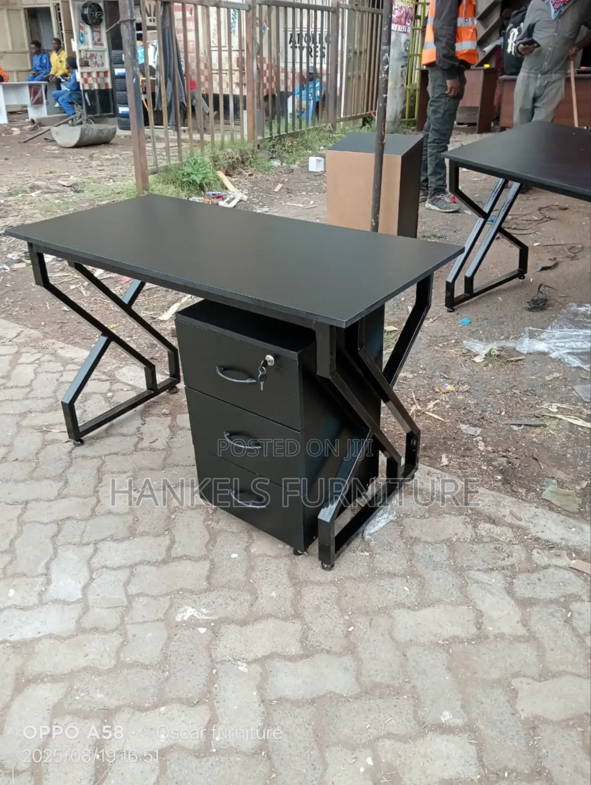 Dark Gray Office Table