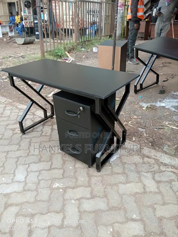 Dark Gray Office Table