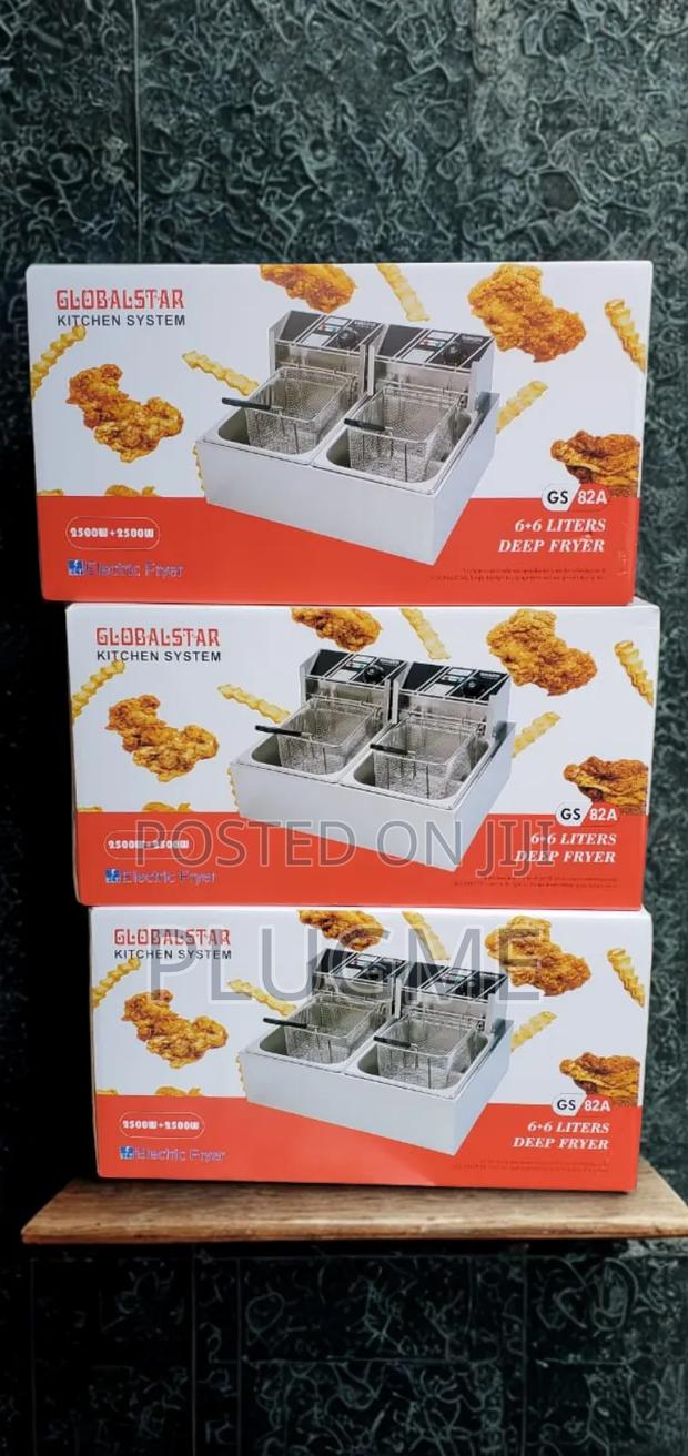 6+6 Litres Electric Double Deep Fryer