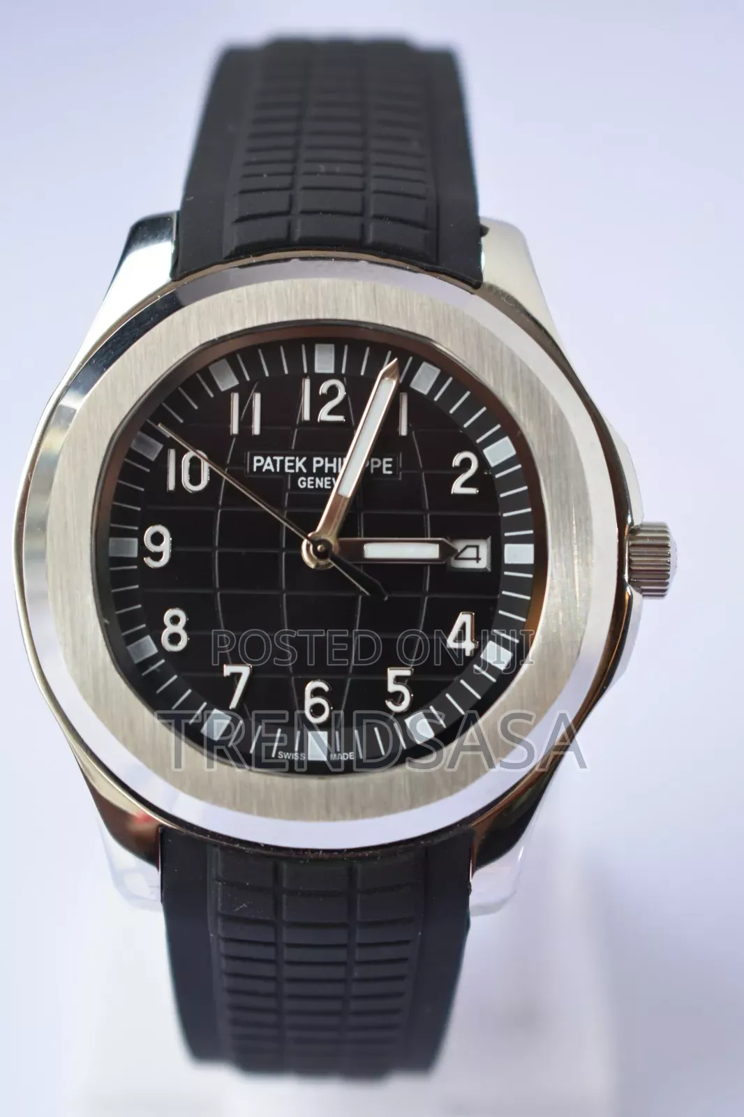 Patek Philippe Aquanaut Black Dial/Rubber Silver