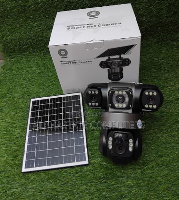 Triple Lens 4g Wireless Outdoor CCTV Ai Night Vision Motion