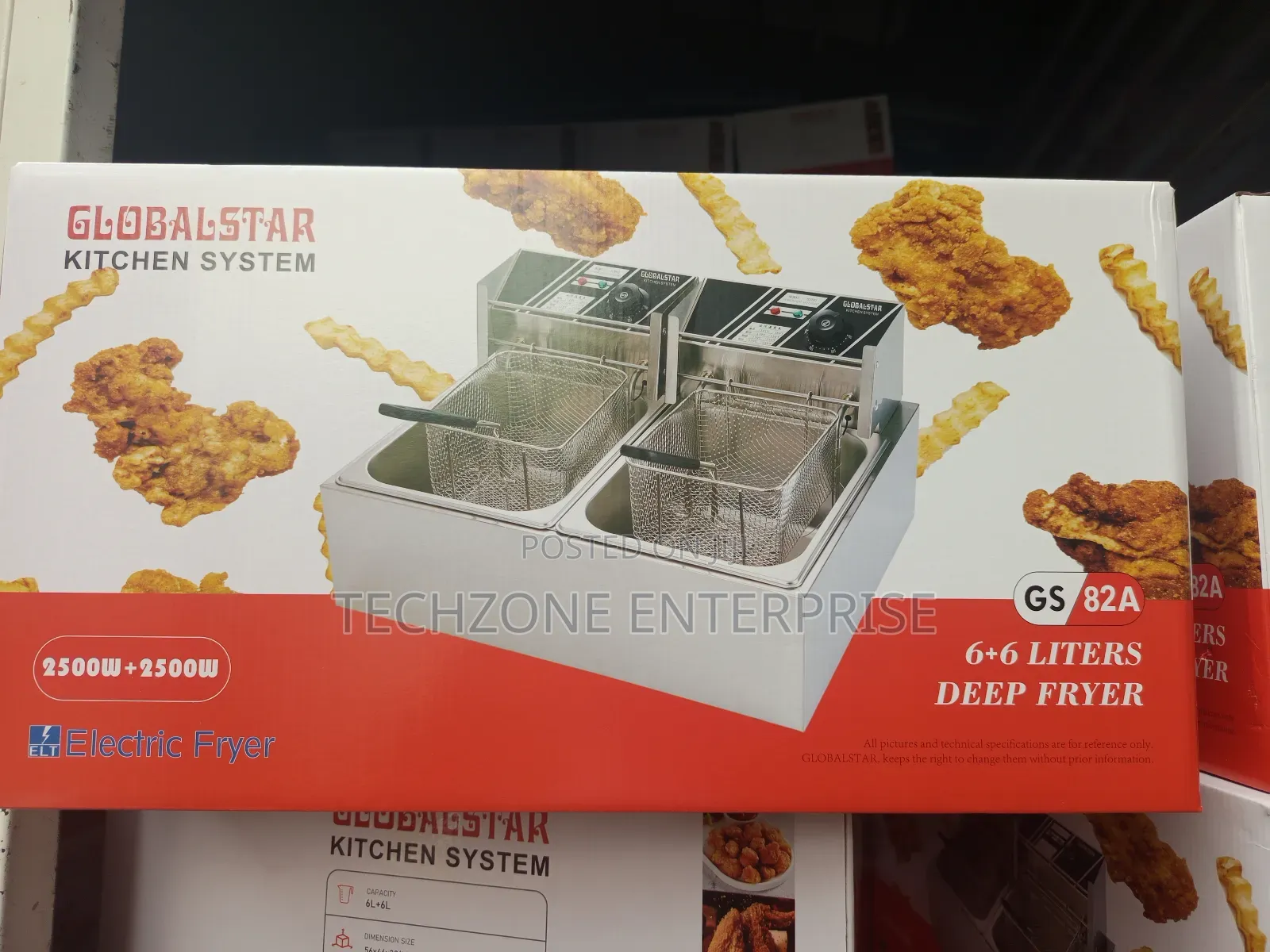 Globalstar Gs82a 12 Litres Electric Deep Fryer 