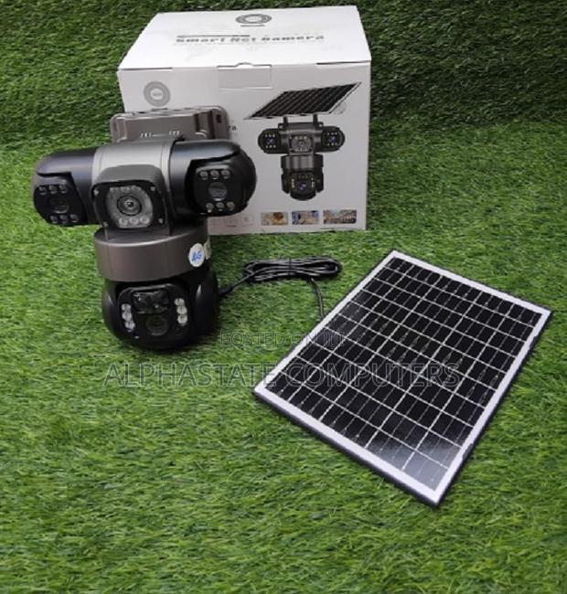 6mp V380 Solar-Powered Outdoor Security Camera Mobile Remote